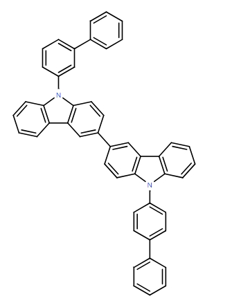 9-(3-联苯基）-9-（4-联苯基）-3,3'-联咔唑,9-(biphenyl-3-yl)-9'-(biphenyl-4-yl)-9H,9'H-3,3'-bicarbazole