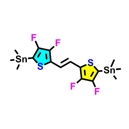 (E)-1,2-雙(3,4-二氟-5-(三甲基錫烷基)噻吩-2-基)乙烯,(E)-1,2-Bis(3,4-difluoro-5-(trimethylstannyl)thiophen-2-yl)ethene