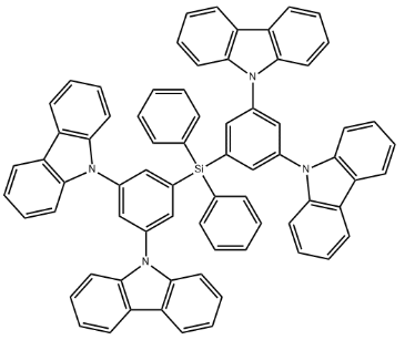 二[3,5-二(9H-咔唑-9-基)苯基]二苯基硅烷;双[3,5-二(9H-咔唑-9-基)苯基]二苯基硅烷,Bis[3,5-di(9H-carbazol-9-yl)phenyl]diphenylsilane