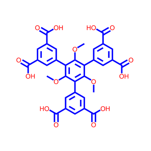 1,3,5-三(3,5-二羧基苯基)-2,4,6-三甲氧基苯,5-[3,5-bis(3,5-dicarboxyphenyl)-2,4,6-trimethoxyphenyl]benzene-1,3-dicarboxylic acid