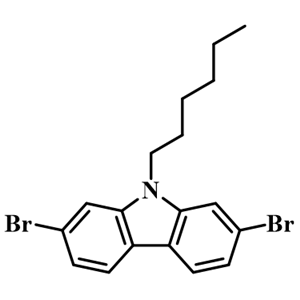 2,7-二溴-9-己基-9H-咔唑