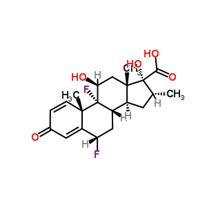 氟米松酸,(6S,8S,9R,10S,11S,13S,14S,16R,17R)-6,9-difluoro-11,17-dihydroxy-10,13,16-trimethyl-3-oxo-6,7,8,11,12,14,15,16-octahydrocyclopenta[a]phenanthrene-17-carboxylic acid