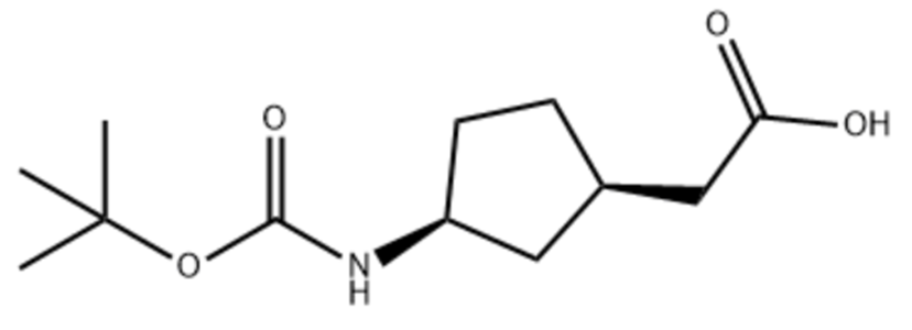 (1R,3S)-3-[[(1,1-dimethylethoxy)carbonyl]amino]-Cyclopentaneacetic acid,(1R,3S)-3-[[(1,1-dimethylethoxy)carbonyl]amino]-Cyclopentaneacetic acid