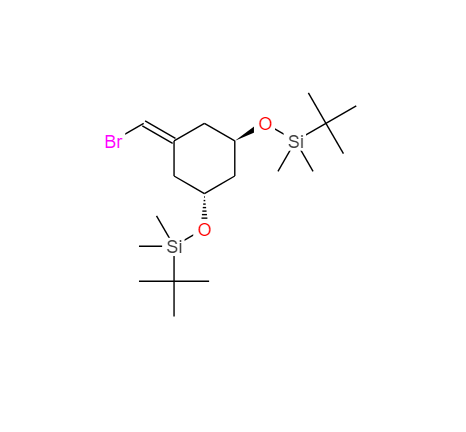 (1R,3R)-5-(溴亚甲基)-1,3-双(叔丁基二甲硅氧基)环己烷,(1R,3R)-5-(BROMOMETHYLENE)-1,3-BIS(TERT-BUTYLDIMETHYLSILYLOXY)CYCLOHEXANE