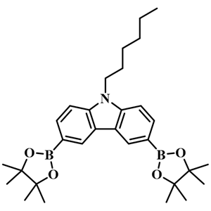 9-己基-3,6-双硼酸频哪醇酯-9H-咔唑；628336-95-8
