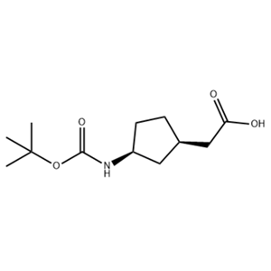 (1R,3S)-3-[[(1,1-dimethylethoxy)carbonyl]amino]-Cyclopentaneacetic acid,(1R,3S)-3-[[(1,1-dimethylethoxy)carbonyl]amino]-Cyclopentaneacetic acid