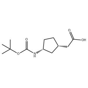 (1S,3R)-3-[[(1,1-dimethylethoxy)carbonyl]amino]-Cyclopentaneacetic acid