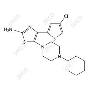 阿伐曲波帕杂质5,4-(4-chlorothiophen-2-yl)-5-(4-cyclohexylpiperazin-1-yl)thiazol-2-amine