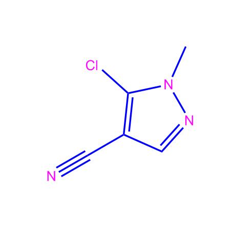 5-氯-1-甲基-1H-吡唑-4-甲腈,5-chloro-1-methylpyrazole-4-carbonitrile