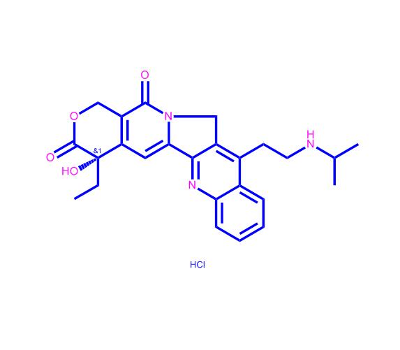 (S)-4-乙基-4-羟基-11-(2-(异丙基氨基)乙基)-1H-吡喃并[3',4':6,7]吲哚并[1-2,b]喹啉-3,14((4H,12H)-二酮盐酸盐,(S)-4-Ethyl-4-hydroxy-11-(2-(isopropylamino)ethyl)-1H-pyrano[3',4':6,7]indolizino[1,2-b]quinoline-3,14(4H,12H)-dione hydrochloride