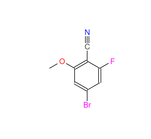 4-溴-2-氟-6-甲氧基苯甲腈,4-bromo-2-fluoro-6-methoxybenzonitrile