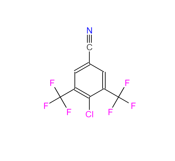 3,5-双三氟甲基-4-氯苯腈,3,5-BIS(TRIFLUOROMETHYL)-4-CHLOROBENZONITRILE