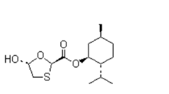 (2R,5R)-5-羟基-1,3-氧硫杂环-2-羧酸 (1R,2S,5R)-5-甲基-2-异丙基环己酯,(2R,5R)-5-Hydroxy-1,3-oxathiolane-2-carboxylic acid (1R,2S,5R) -5-methyl-2-(1-methylethyl)cyclohexyl ester