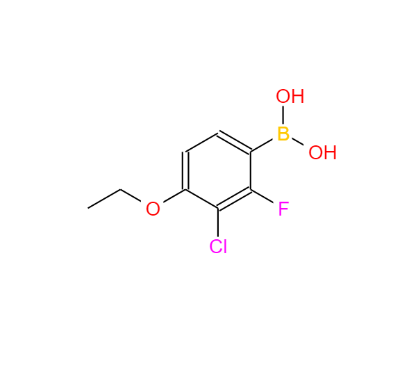 2-氟-3-氯-4-乙氧基苯硼酸,3-chloro-4-ethoxy-2-fluorophenylboronic acid