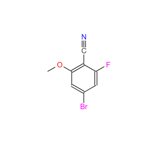 4-溴-2-氟-6-甲氧基苯甲腈,4-bromo-2-fluoro-6-methoxybenzonitrile