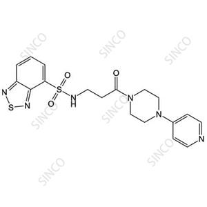 N-[3-氧代-3-[4-（4-吡啶基）-1-哌嗪基]丙基]-2,1,3-苯并噻唑-4-磺酰胺 1135243-19-4