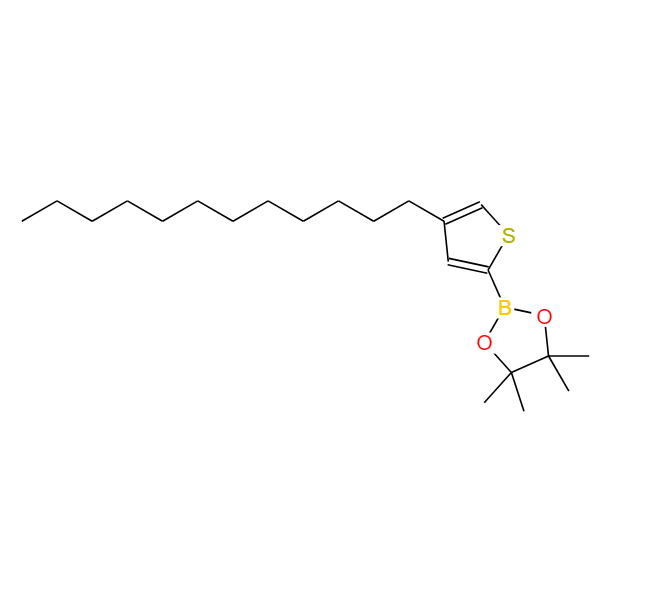 4-十二烷基-2-(4,4,5,5-四甲基-1,3,2-二氧硼烷-2-基)噻吩,4-Dodecyl-2-(4,4,5,5-tetraMethyl-1,3,2-dioxaborolan-2-yl)thiophene