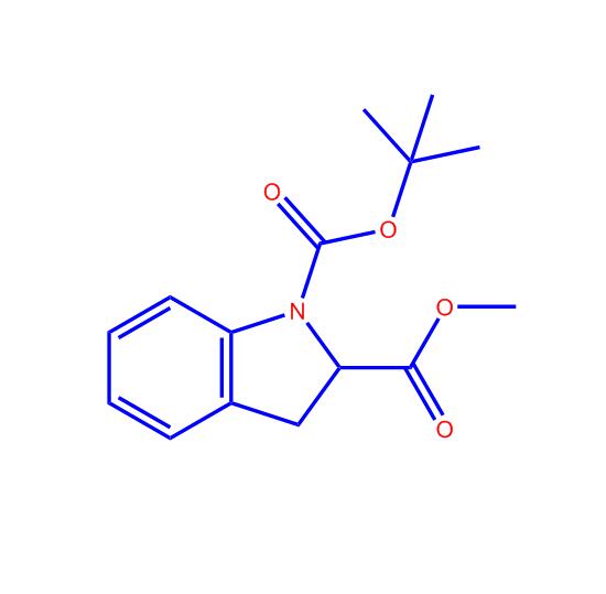 1-叔丁基2-甲基二氢吲哚-1,2-二羧酸酯,1-tert-Butyl2-methylindoline-1,2-dicarboxylate