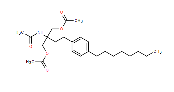 2-乙酰胺基-2-(4-辛基苯乙基)丙烷-1,3-二基二乙酸酯,2-acetamido-2-(4-octylphenethyl)propane-1,3-diyl diacetate