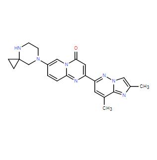 2-(2,8-二甲基咪唑并[1,2-b]哒嗪-6-基)-7-(4,7-二氮杂螺[2.5]辛烷-7-基)-4H-吡啶[1,2-a]嘧啶-4-酮,2-(2,8-Dimethylimidazo[1,2-b]pyridazin-6-yl)-7-(4,7-diazaspiro[2.5]octan-7-yl)-4H-pyrido[1,2-a]pyrimidin-4-one