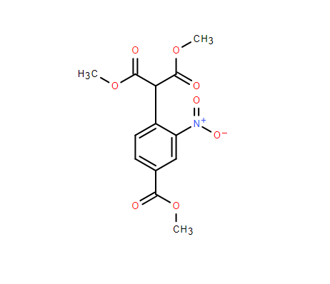 4-(二(甲氧基羰基)甲基)-3-硝基苯甲酸甲酯,Methyl 4-(di(methoxycarbonyl)methyl)-3-nitrobenzoate