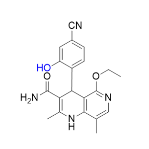 非奈利酮杂质06,4-(4-cyano-2-hydroxyphenyl)-5-ethoxy-2,8-dimethyl-1,4-dihydro-1,6-naphthyridine-3-carboxamide