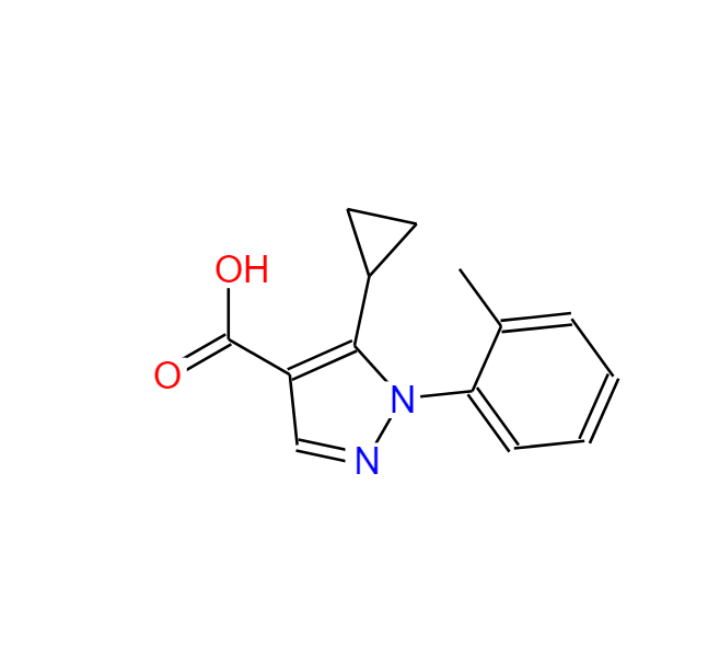 5-环丙基-1-(2-甲基苯基)-1H-吡唑-4-羧酸,5-CYCLOPROPYL-1-(2-METHYLPHENYL)-1H-PYRAZOLE-4-CARBOXYLIC ACID