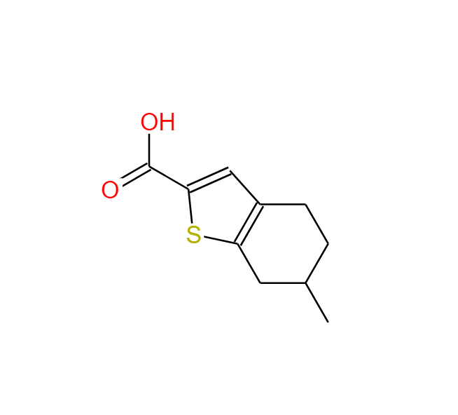 6-甲基-4,5,6,7-四氢苯并[B]噻吩-2-羧酸,6-methyl-4,5,6,7-tetrahydrobenzo[b]thiophene-2-carboxylic acid