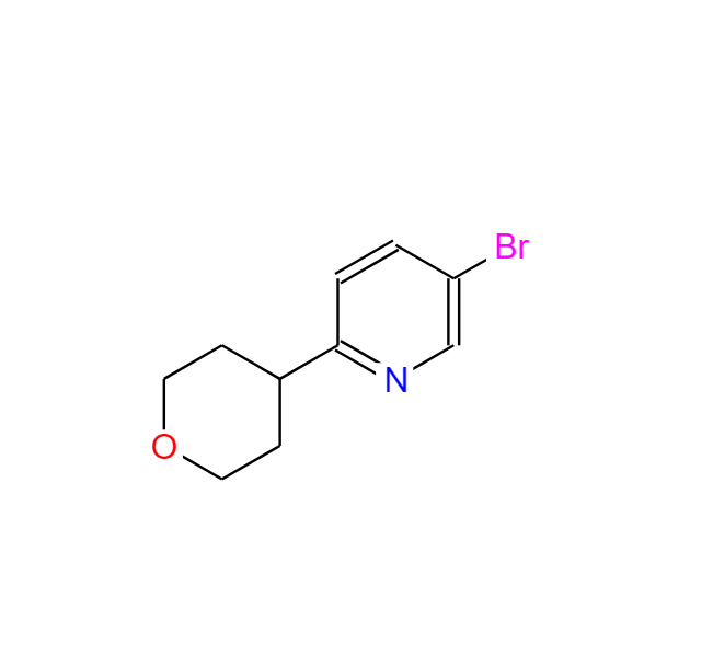 5-溴-2-(四氢-2H-吡喃-4-基)吡啶,3-Bromo-6-(tetrahydropyran-4-yl)pyridine