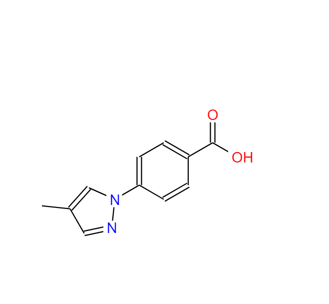 4-(4-甲基-1H-吡唑-1-基)苯甲酸,4-(4-methyl-1H-pyrazol-1-yl)benzoic acid