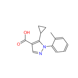 5-环丙基-1-(2-甲基苯基)-1H-吡唑-4-羧酸,5-CYCLOPROPYL-1-(2-METHYLPHENYL)-1H-PYRAZOLE-4-CARBOXYLIC ACID