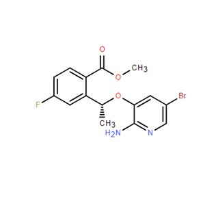 甲基(R)-2-(1-((2-氨基-5-溴吡啶-3-氧乙基)-4-氟苯甲酸 1454848-00-0