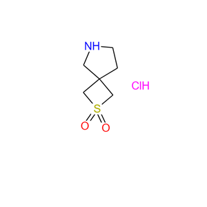 2-硫杂-6-氮杂螺环[3.4]辛烷 2,2-二氧化物 盐酸盐,2-thia-6-azaspiro[3.4]octane 2,2-dioxide hydrochloride