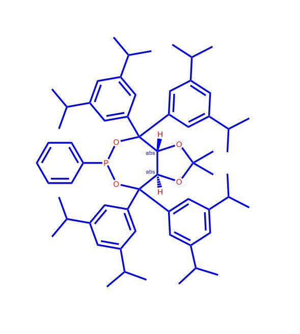 (3aR,8aR)-(-)-4,4,8,8-四(3,5-二异丙基苯)四氢-2,2-二甲基-6-苯基-1,3-间二氧杂环戊烯并[4,5-e]二氧膦,(3aR,8aR)-(-)-4,4,8,8-Tetrakis(3,5-di-i-propylphenyl)tetrahydro-2,2-dimethyl-6-phenyl-1,3-dioxolo[4,5-e]dioxaphosphepin