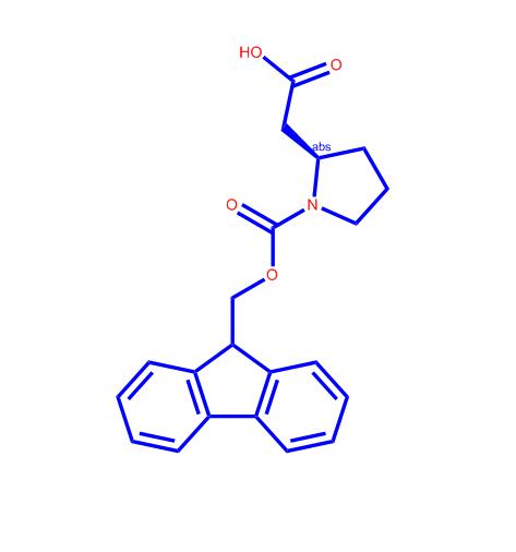 (R)-N-Fmoc-吡咯烷-2-乙酸,(R)-2-(1-(((9H-Fluoren-9-yl)methoxy)carbonyl)pyrrolidin-2-yl)acetic acid