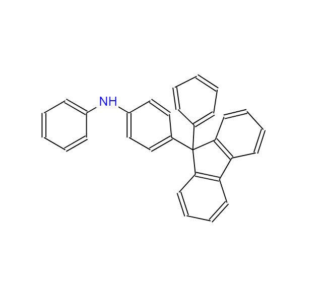 4-(9-苯基-9H-芴-9-基)二苯胺,4-[9-phenyl-9H-fluoren-9-yl]diphenylamine
