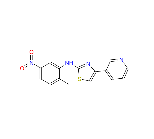N-(2-甲基-5-硝基苯基)-4-(3-吡啶基)-2-氨基噻唑,N-(2-Methyl-5-nitrophenyl)-4-(3-pyridinyl)-2-thiazolamine