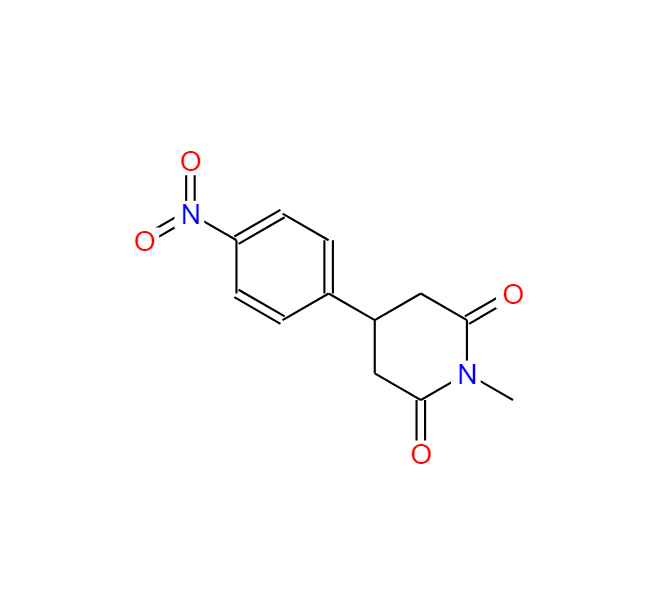 1-甲基-4-(4-硝基苯基)哌啶-2,6-二酮,1-methyl-4-(4-nitrophenyl)piperidine-2,6-dione