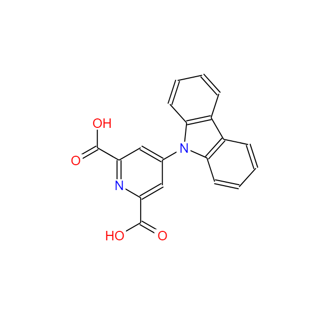 4-(9H-咔唑-9-基)吡啶-2,6-二羧酸,2,6-Pyridinedicarboxylic acid, 4-(9H-carbazol-9-yl)-