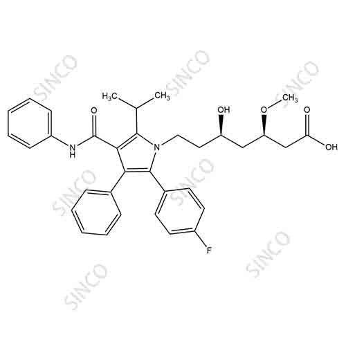 阿托伐他汀鈣雜質(zhì)G,(3R,5R)-7-(2-(4-fluorophenyl)-5-isopropyl-3-phenyl-4-(phenylcarbamoyl)-1H-pyrrol-1-yl)-5-hydroxy-3-methoxyheptanoic acid