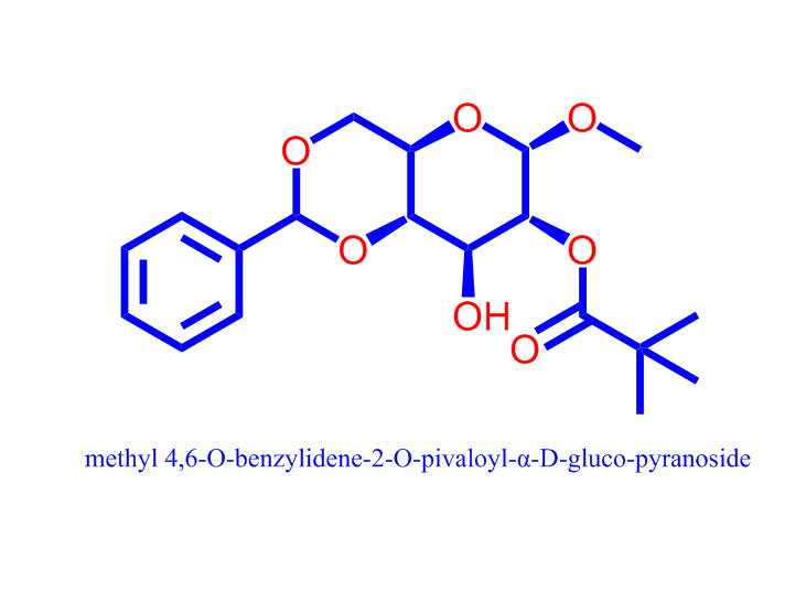 methyl 4,6-O-benzylidene-2-O-pivaloyl-α-D-gluco-pyranoside,methyl 4,6-O-benzylidene-2-O-pivaloyl-α-D-gluco-pyranoside