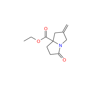 乙基 2-亚甲基-5-氧亚基六氢-1H-吡咯啉嗪-7A-甲酸基酯,ethyl 2-methylene-5-oxohexahydro-1H-pyrrolizine-7a-carboxylate