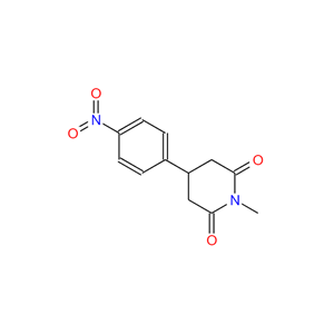 1-甲基-4-(4-硝基苯基)哌啶-2,6-二酮,1-methyl-4-(4-nitrophenyl)piperidine-2,6-dione