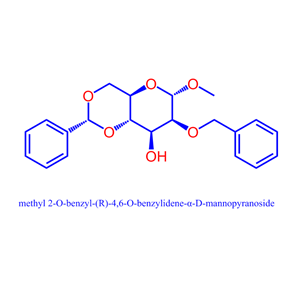 methyl 2-O-benzyl-(R)-4,6-O-benzylidene-α-D-mannopyranoside,methyl 2-O-benzyl-(R)-4,6-O-benzylidene-α-D-mannopyranoside
