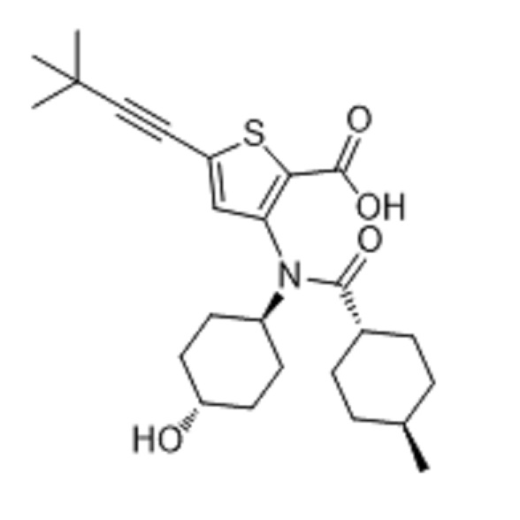 化合物 Lomibuvir,VX-222, VCH-222