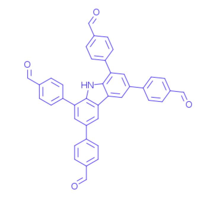 4,4',4'',4'''-(9H-carbazole-1,3,6,8-tetrayl)tetrabenzaldehyde,4,4',4'',4'''-(9H-carbazole-1,3,6,8-tetrayl)tetrabenzaldehyde