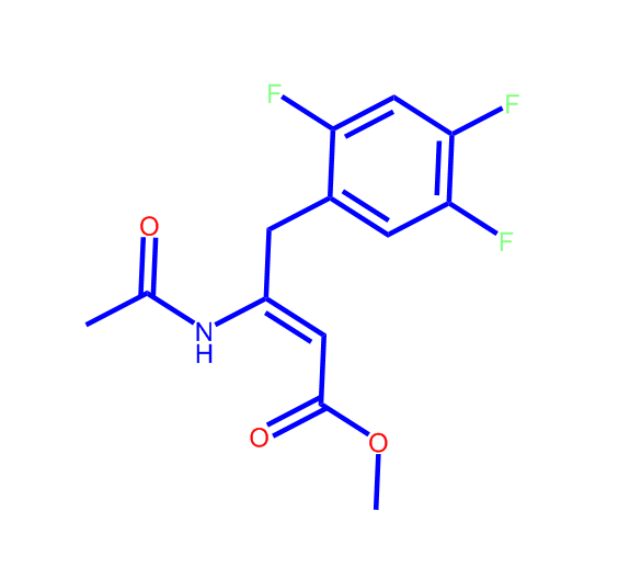 (2Z)-3-(乙酰氨基)-4-(2,4,5-三氟苯基)-2-丁烯酸甲酯,Methyl 3-acetamido-4-(2,4,5-trifluorophenyl)but-2-enoate