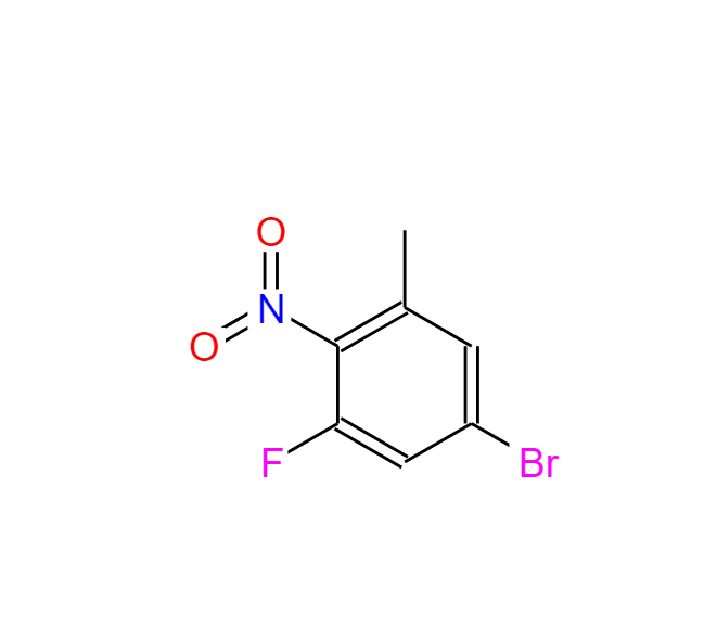 5-溴-3-氟-2-硝基甲苯,5-Bromo-1-fluoro-3-methyl-2-nitro-benzene