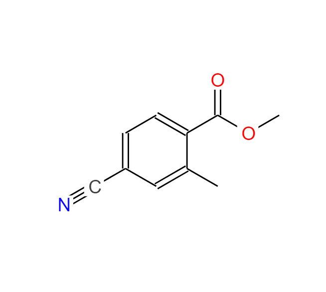 4-氰基-2-甲基苯甲酸甲酯,methyl 4-cyano-2-methylbenzoate