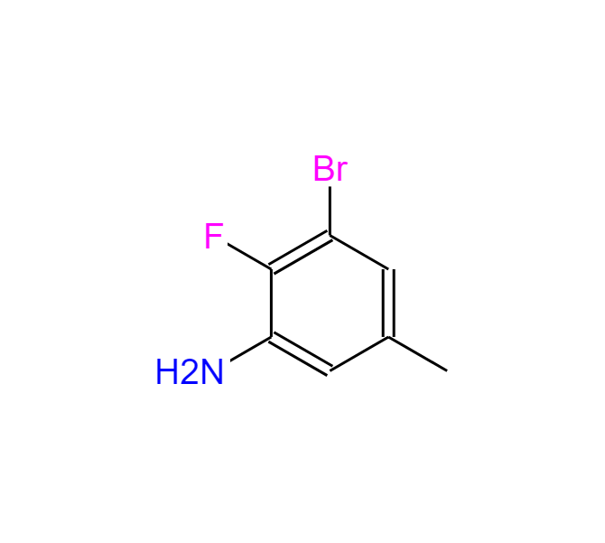 3-溴-2-氟-5-甲基-苯胺,Benzenamine, 3-bromo-2-fluoro-5-methyl-
